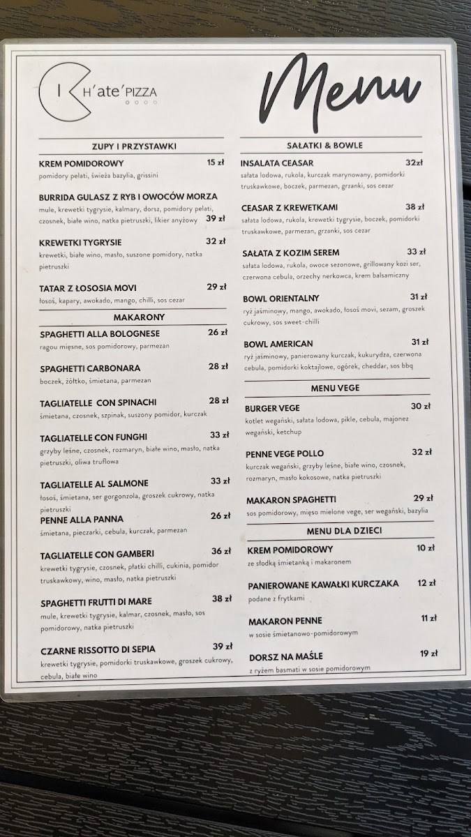Menu I H'ate' Pizza - Bolechowice-2