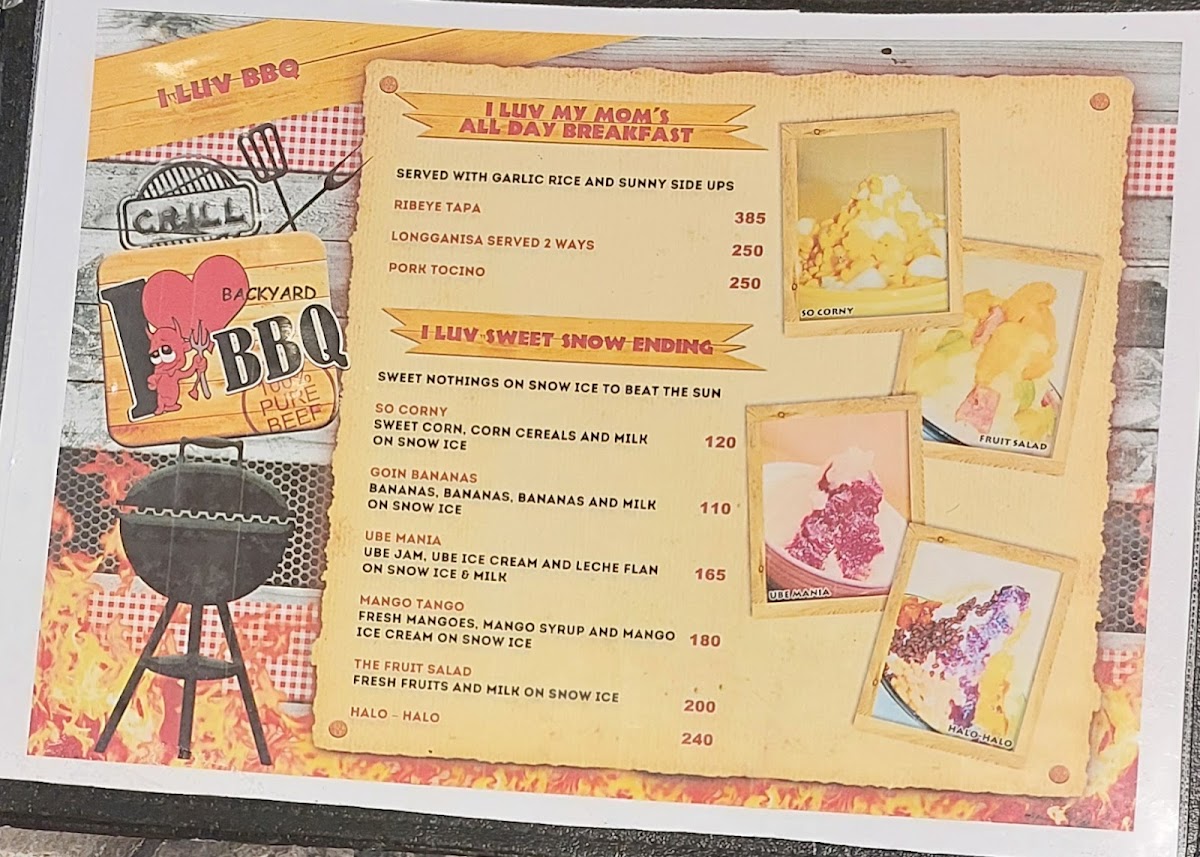 Menu I Luv Backyard Bbq-7