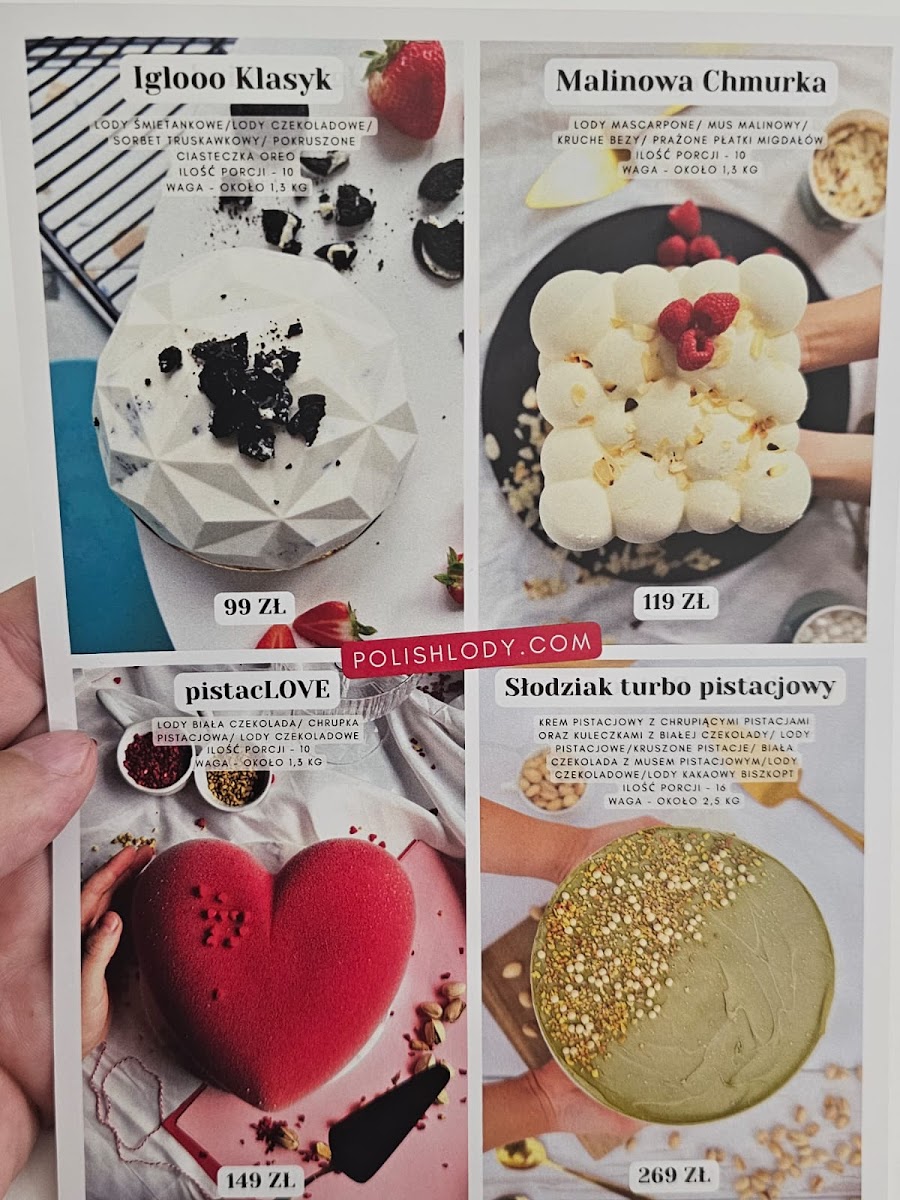 Menu Ice Cream Shop Polish Lody-1