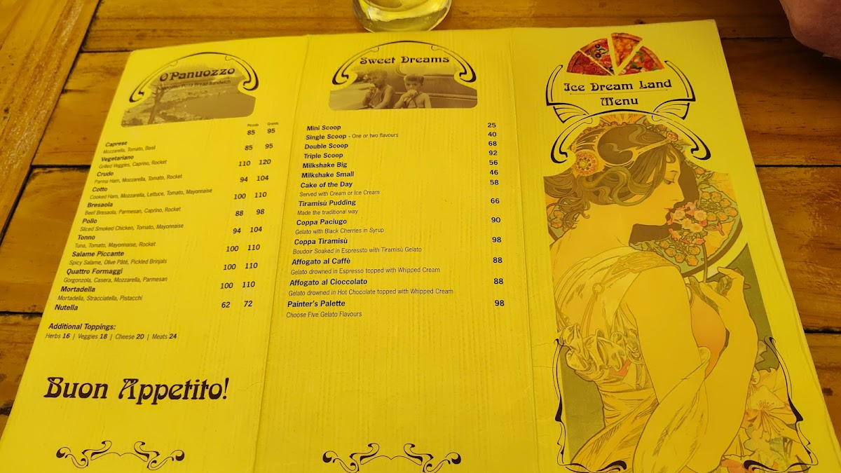 Menu Ice Dream Land-1