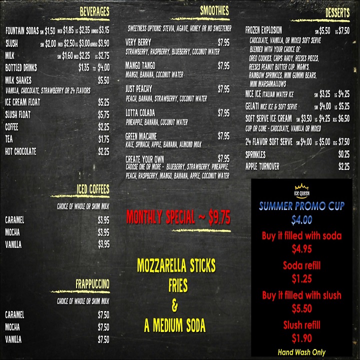 Menu Ice Queen-1