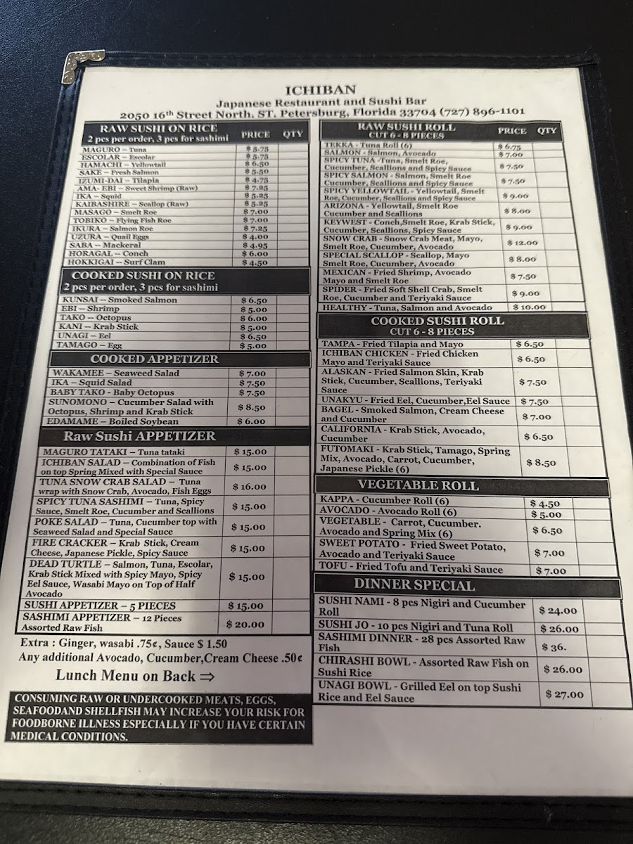Menu Ichiban Japanese Restaurant-3