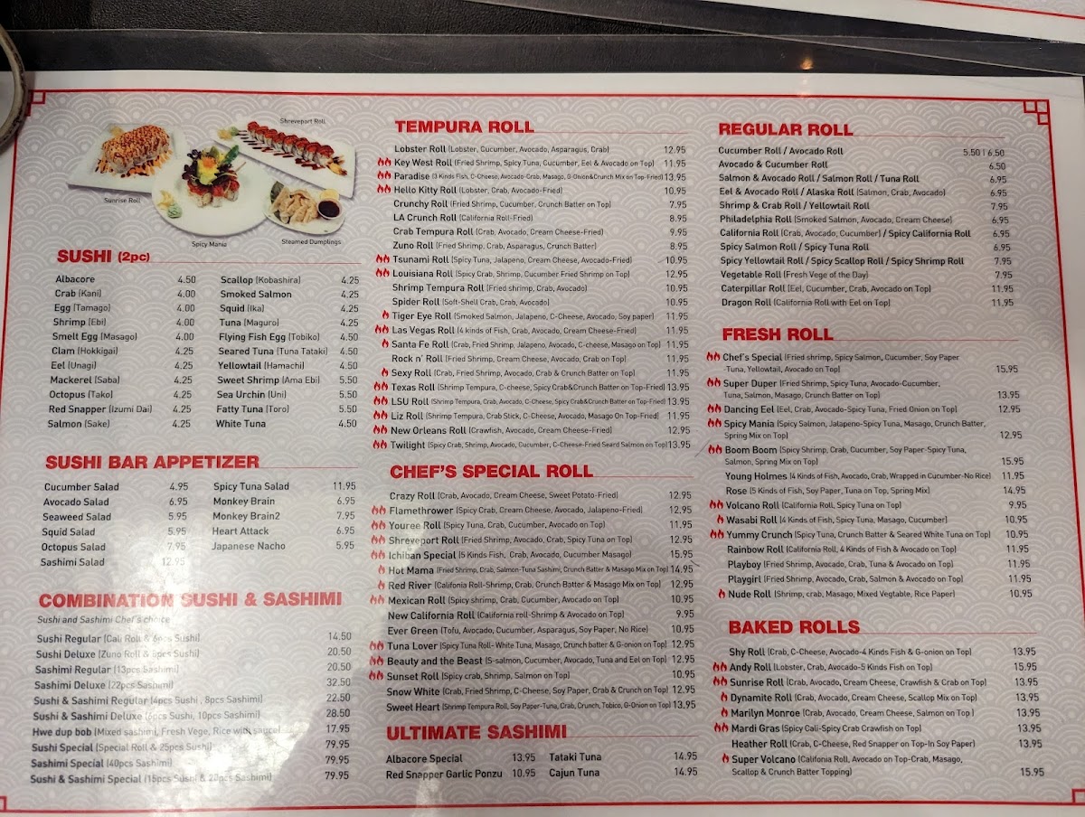 Menu Ichiban Sushi Grill Bossier-2