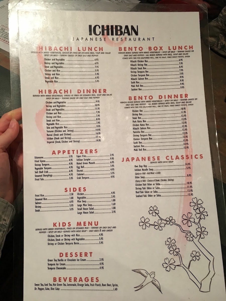 Menu Ichiban Sushi Grill Bossier-8