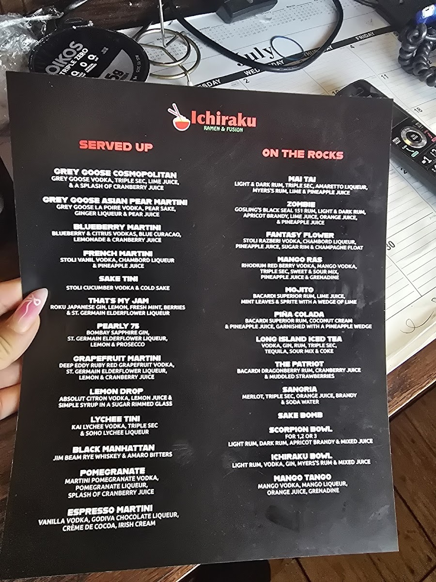 Menu Ichiraku Ramen & Fusion-1