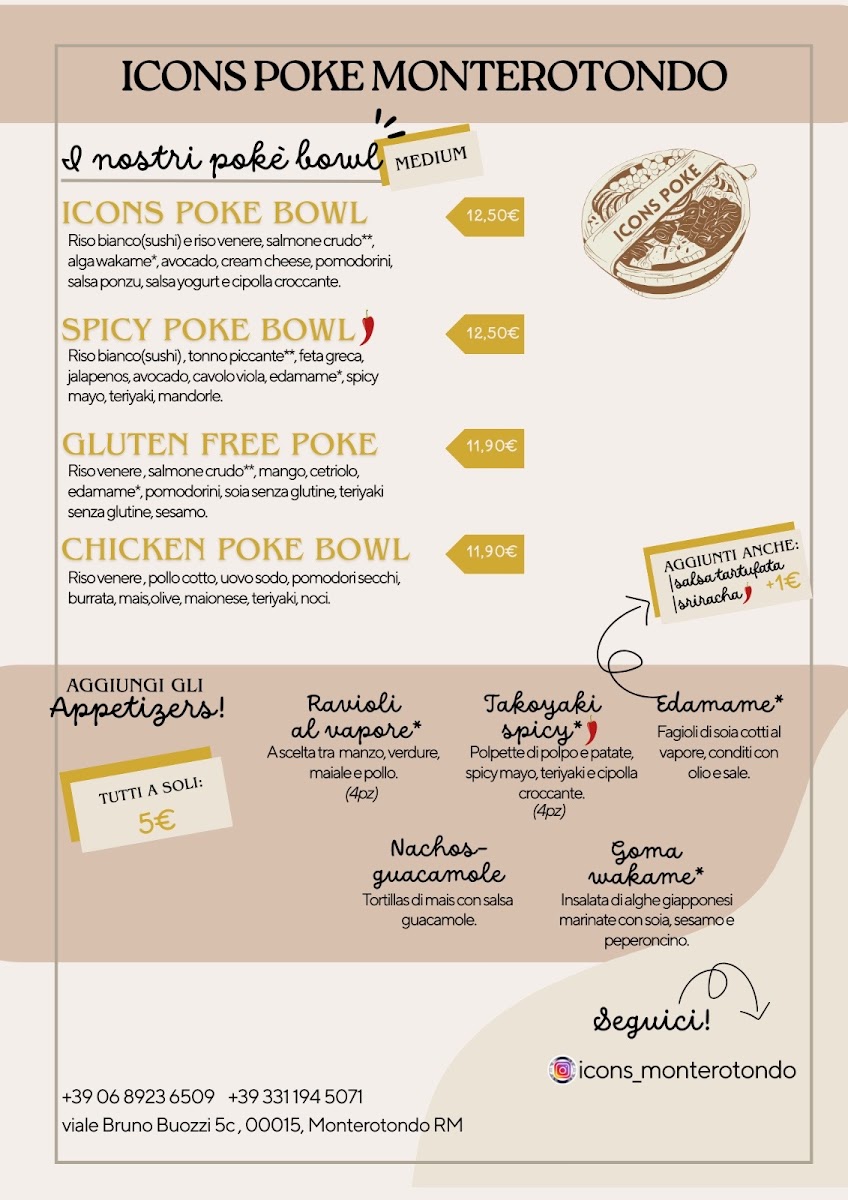 Menu Icons Restaurant - Poke Monterotondo-2