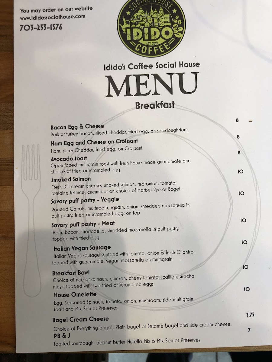 Menu Idido's Coffee And Social House-10