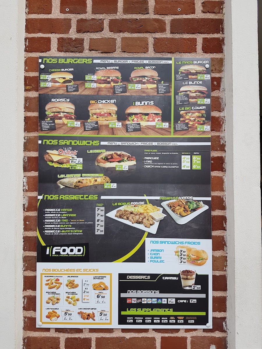 Menu Ifood - Douai-1
