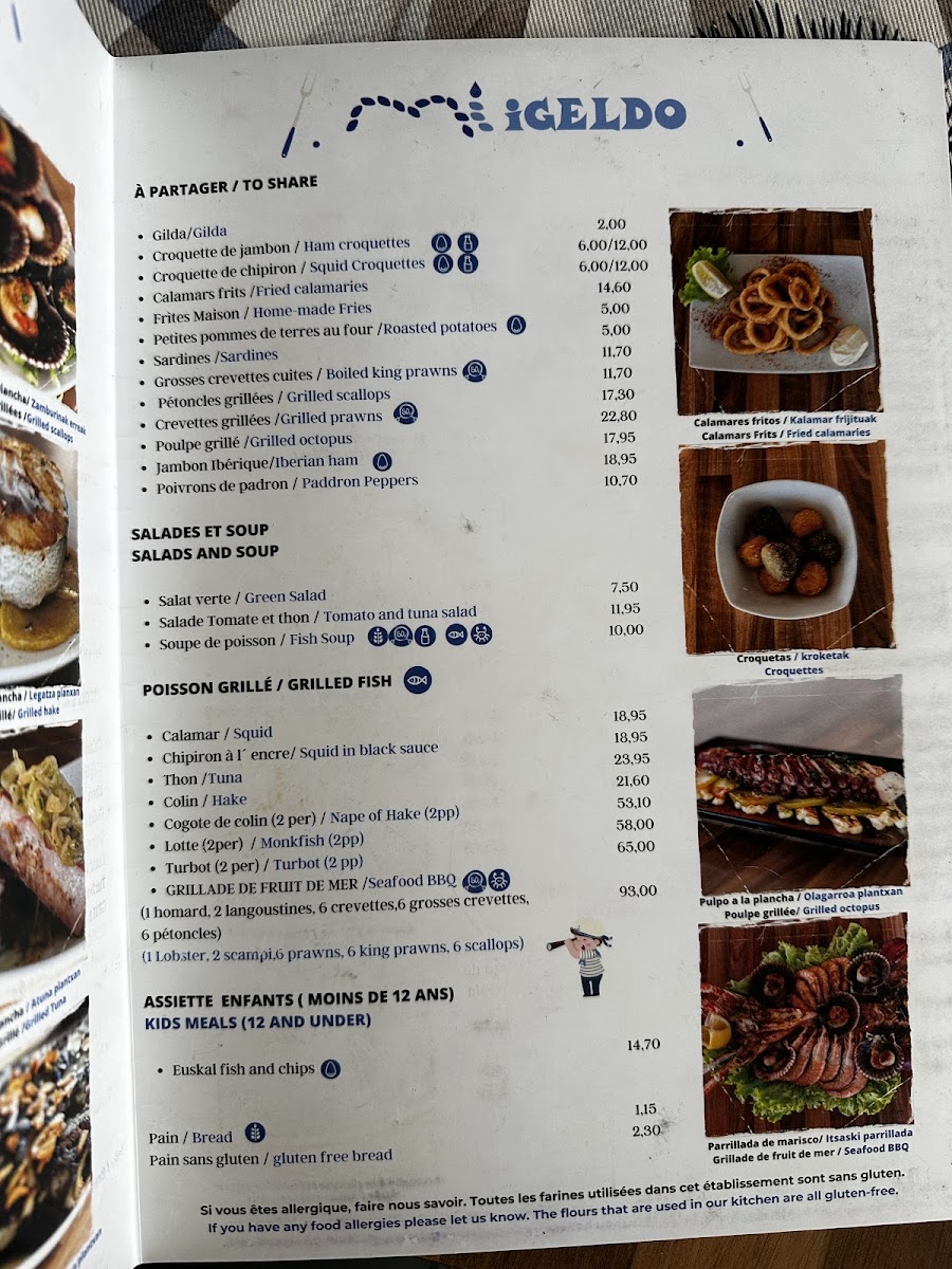 Menu Igeldo Jatetxea. Arrain Eta Itsaskien Berezitasuna-6