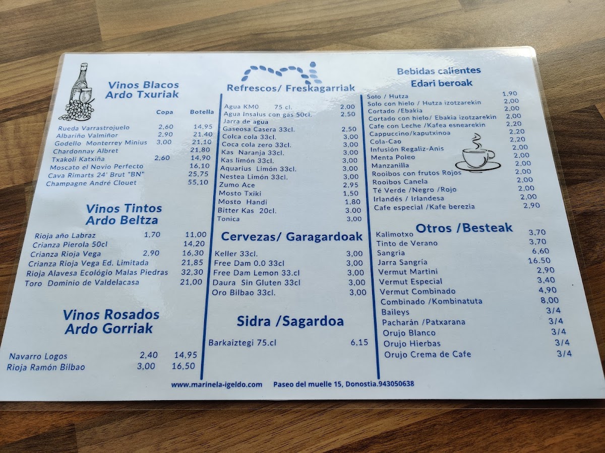 Menu Igeldo Jatetxea. Arrain Eta Itsaskien Berezitasuna-9