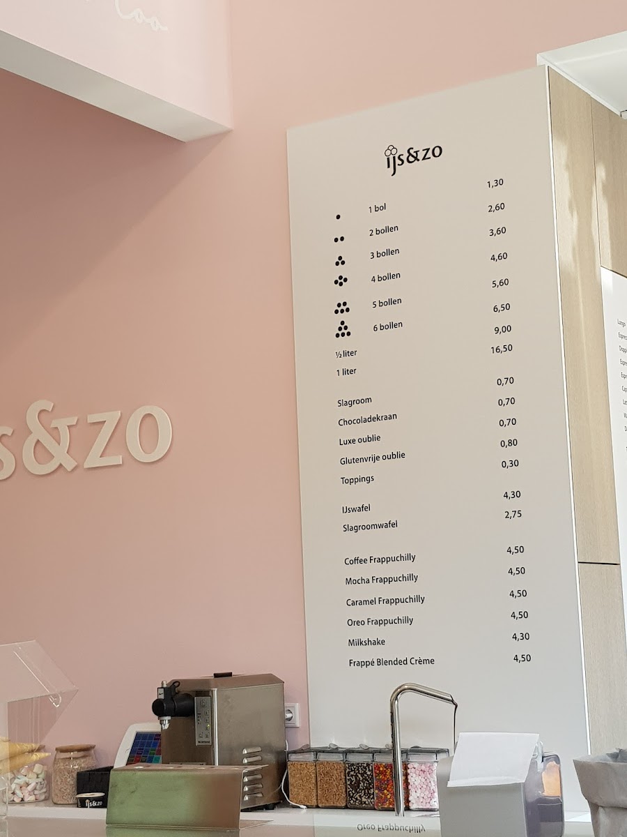 Menu Ijssalon Ijs & Zo Delft-10