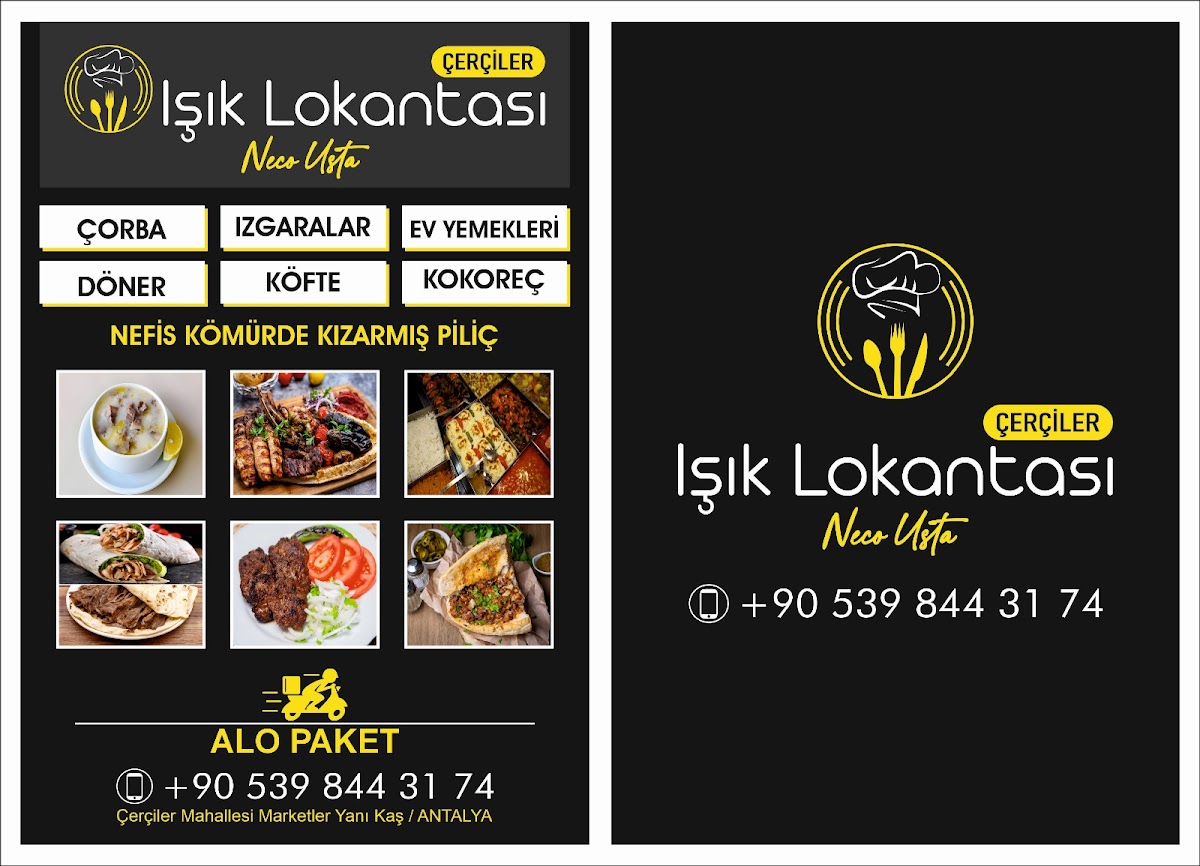 Menu Işık Lokantası Çerçiler-1
