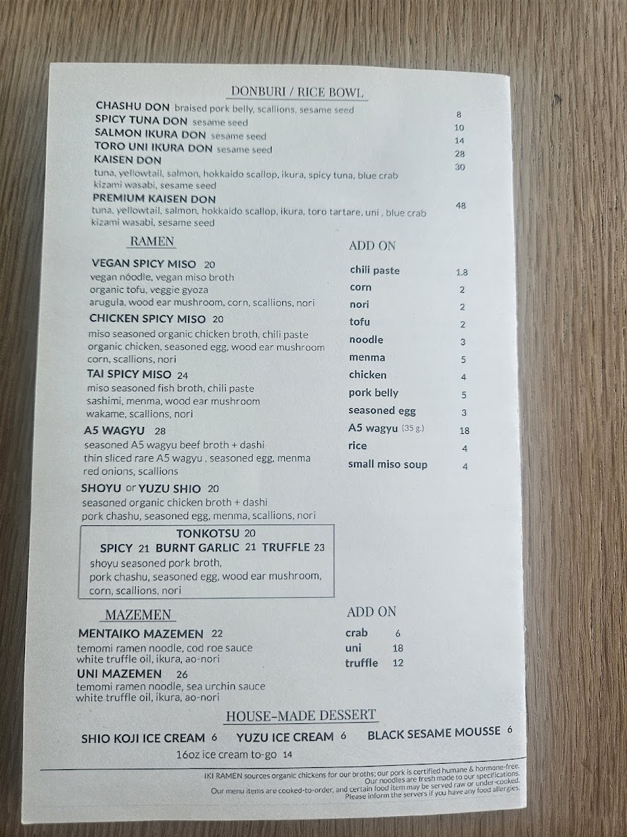 Menu Iki Ramen-5