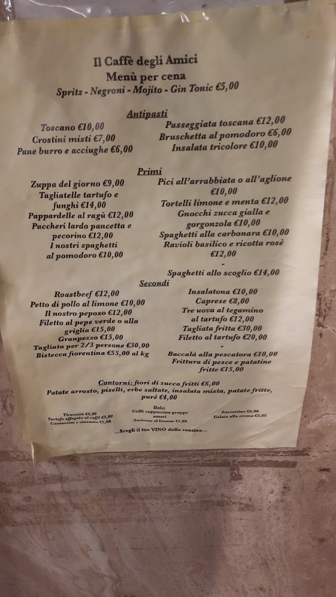 Menu Il Caffè Degli Amici-1