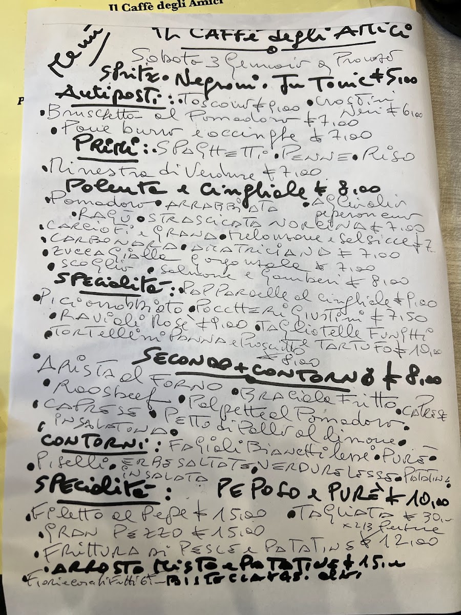 Menu Il Caffè Degli Amici-10