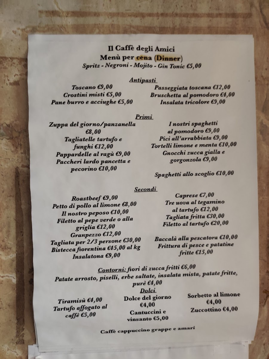 Menu Il Caffè Degli Amici-6
