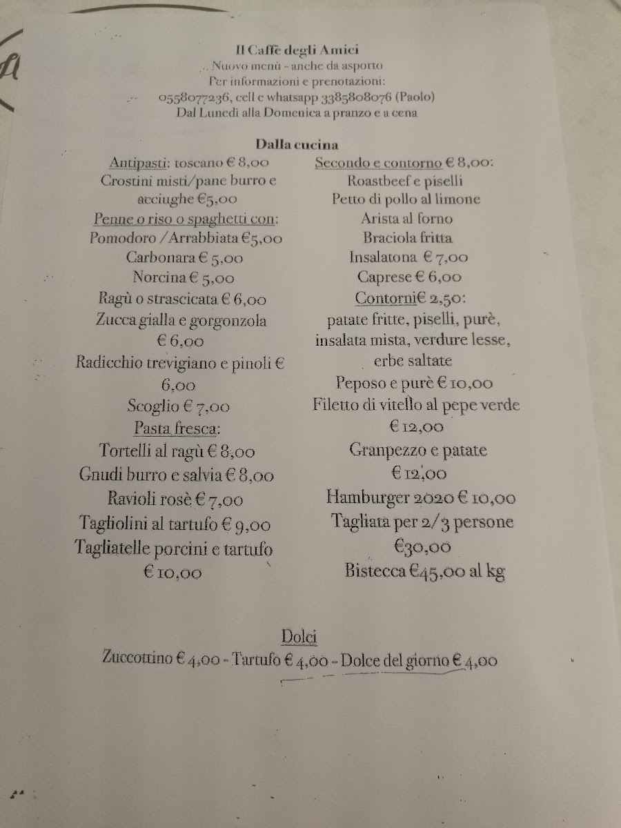 Menu Il Caffè Degli Amici-7
