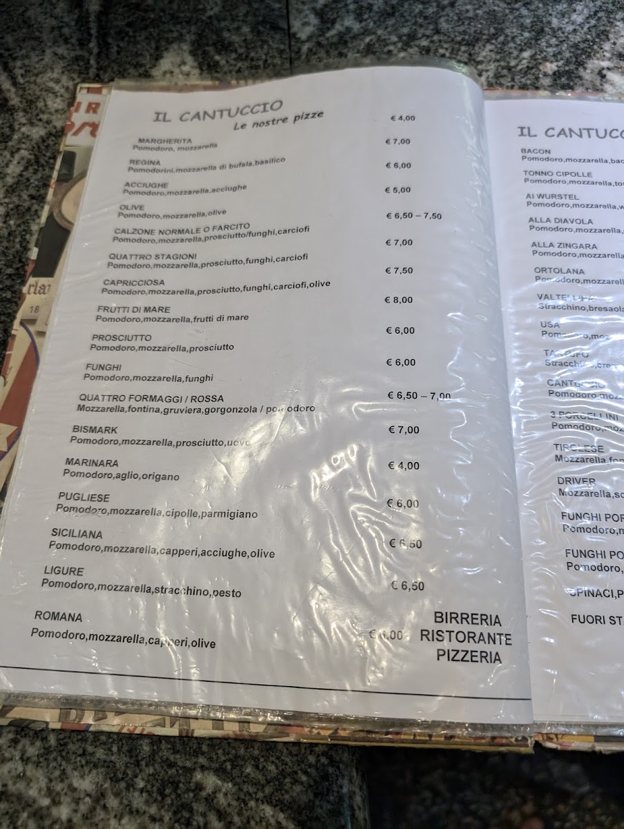 Menu Il Cantuccio Ristorante Pizzeria-2