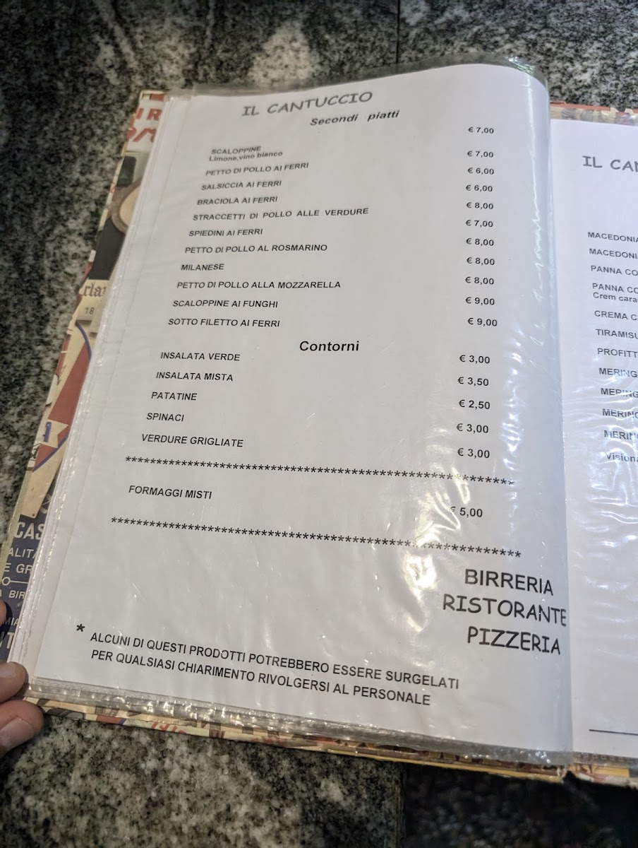 Menu Il Cantuccio Ristorante Pizzeria-4