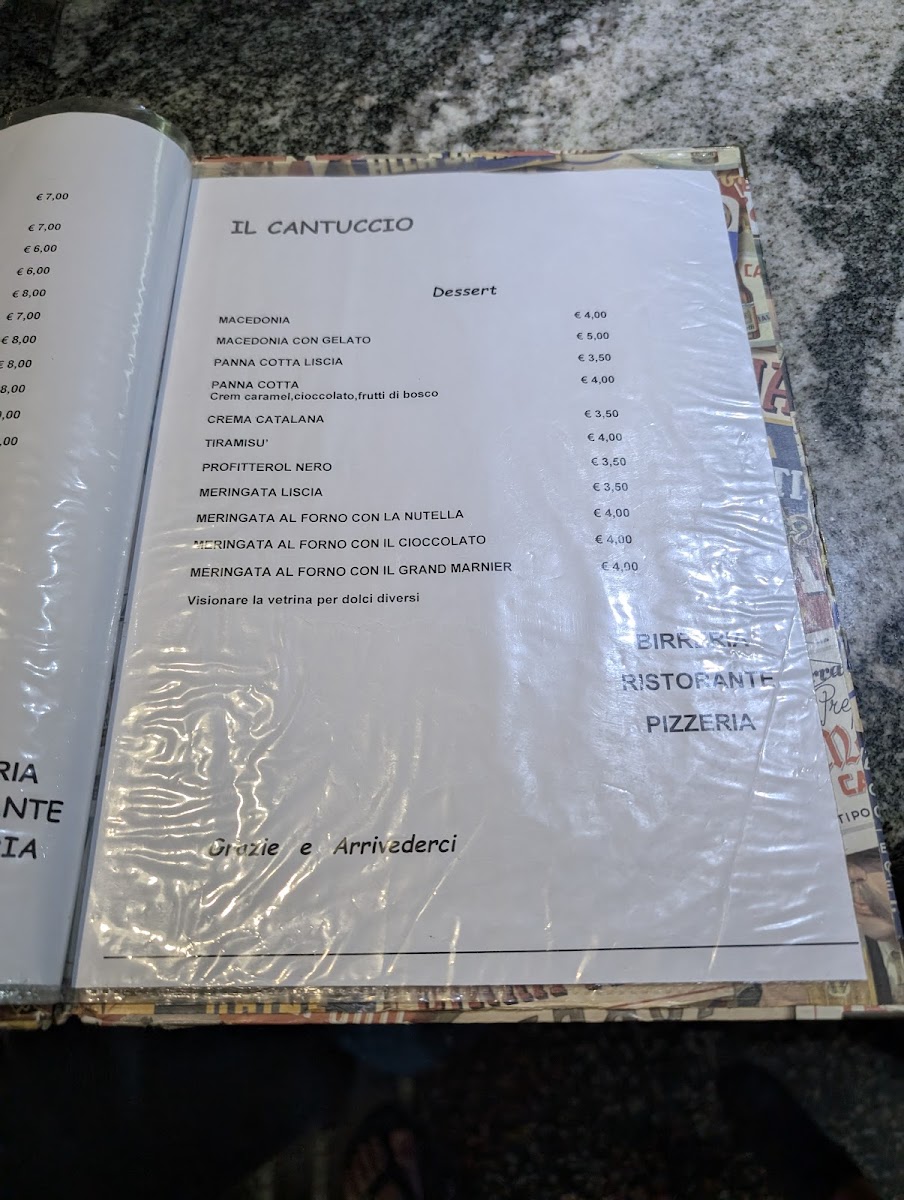 Menu Il Cantuccio Ristorante Pizzeria-9