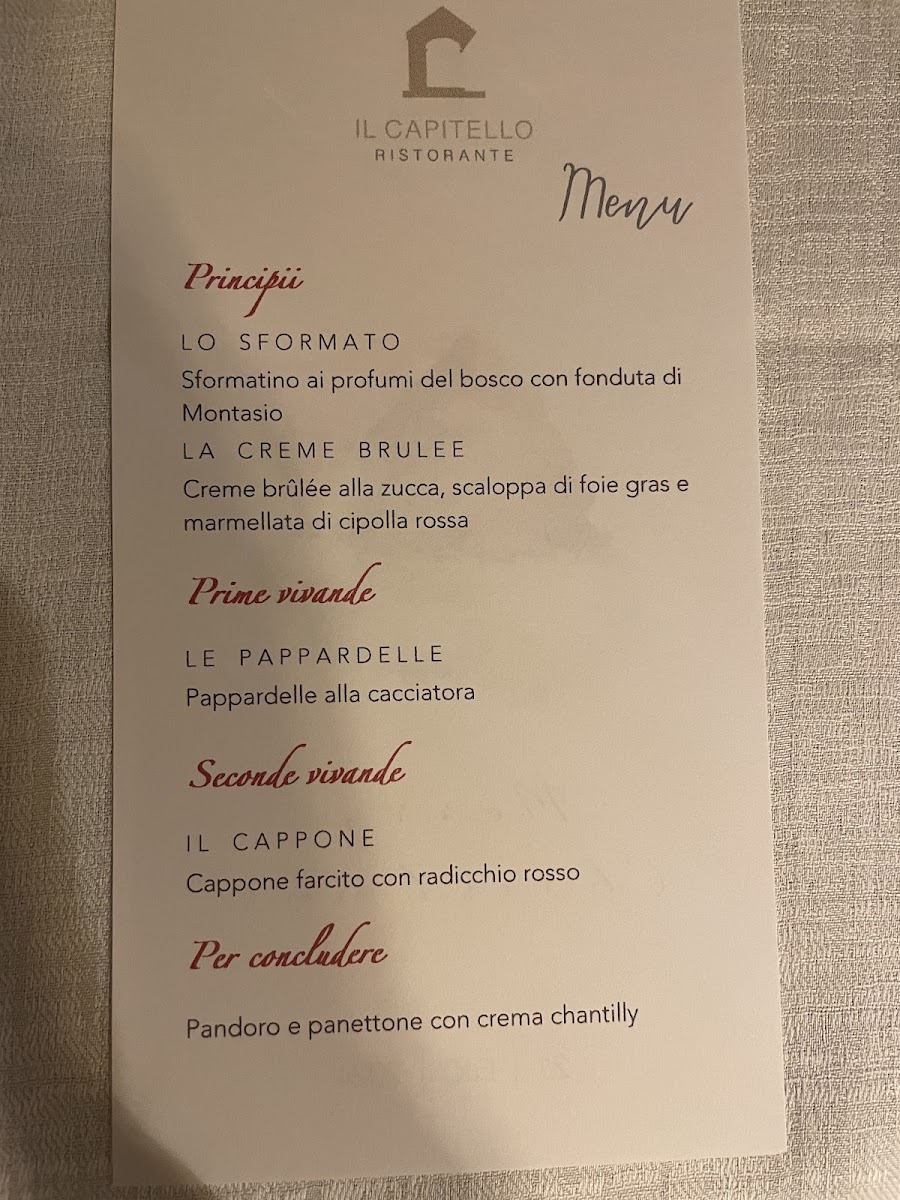 Menu Il Capitello Ristorante-1