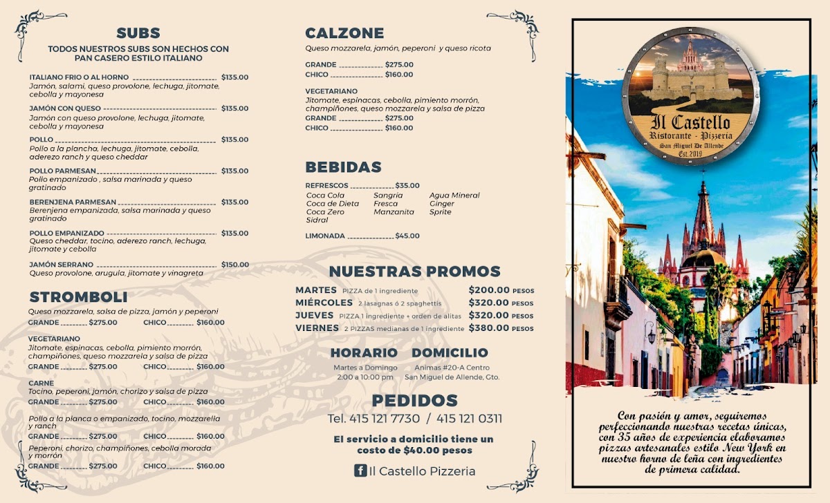 Menu Il Castello Pizzeria-2