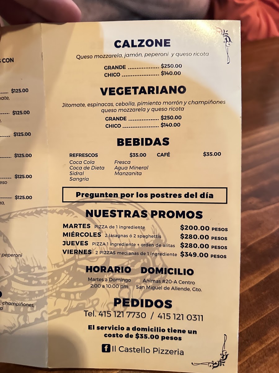 Menu Il Castello Pizzeria-7