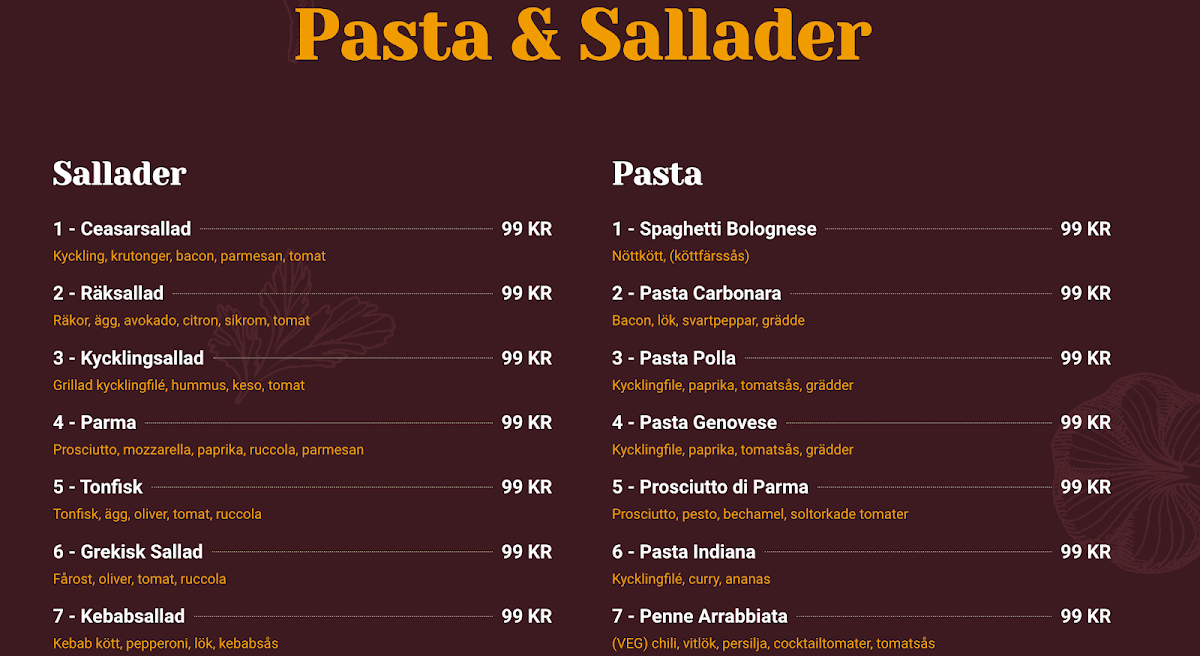 Menu Il Forno Castello - Restaurang & Pizzeria Huddinge-5