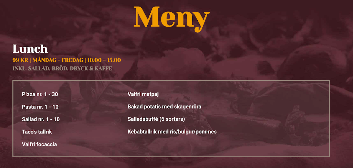 Menu Il Forno Castello - Restaurang & Pizzeria Huddinge-9
