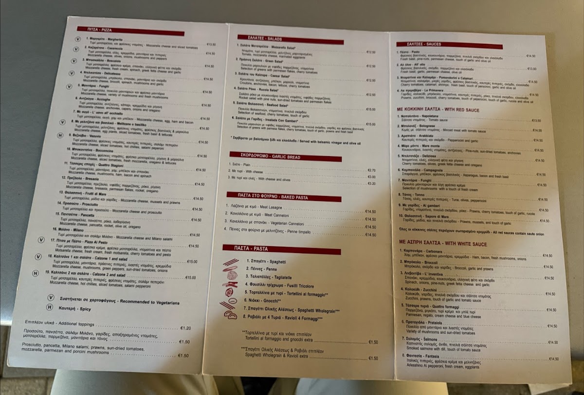 Menu Il Forno Restaurant-1
