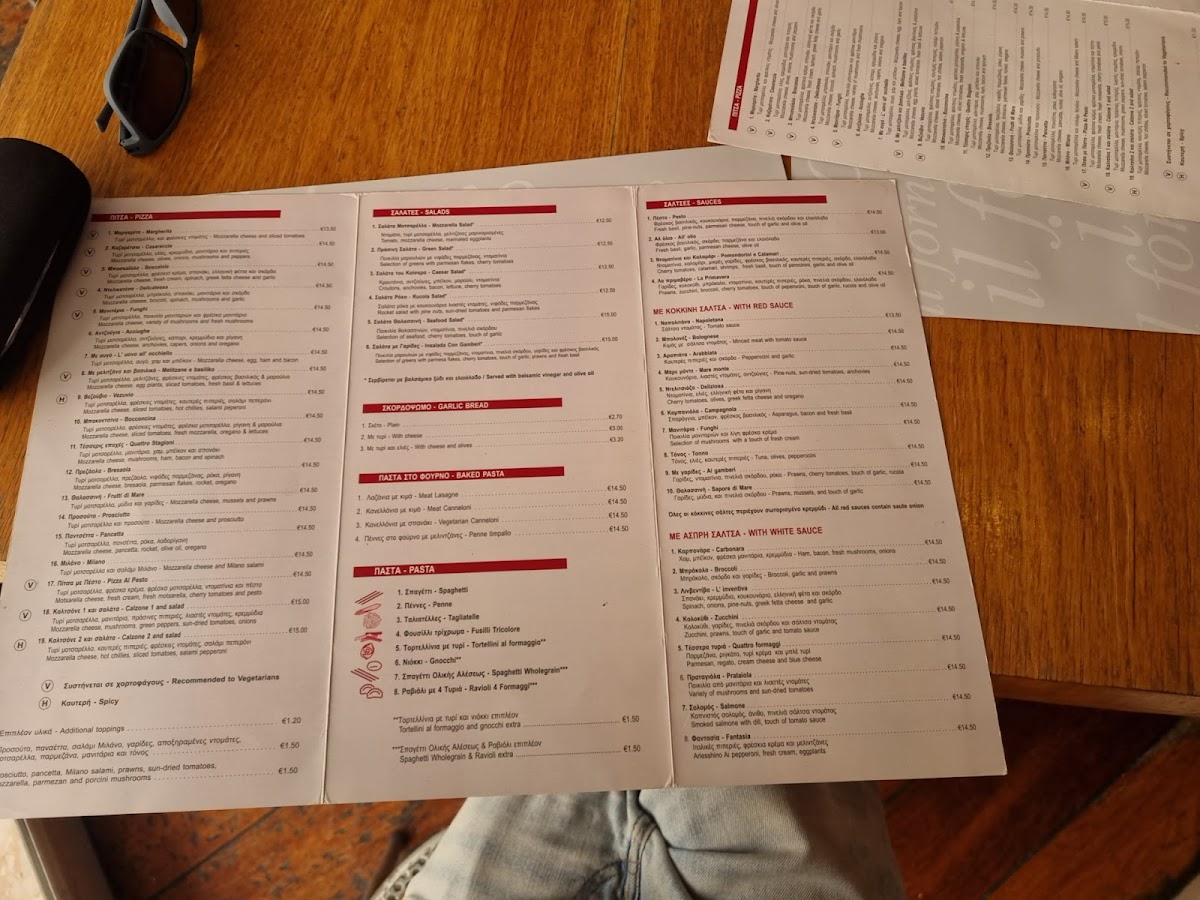 Menu Il Forno Restaurant-2