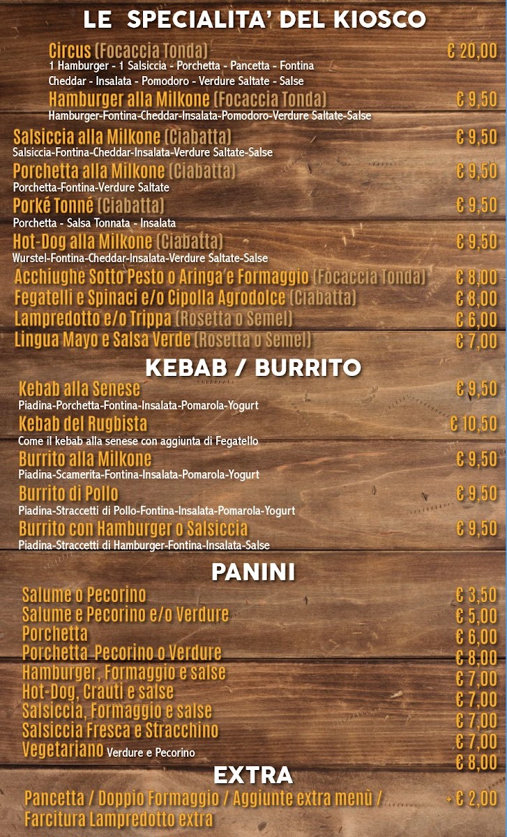 Menu Il Kiosko Di Milkone-1