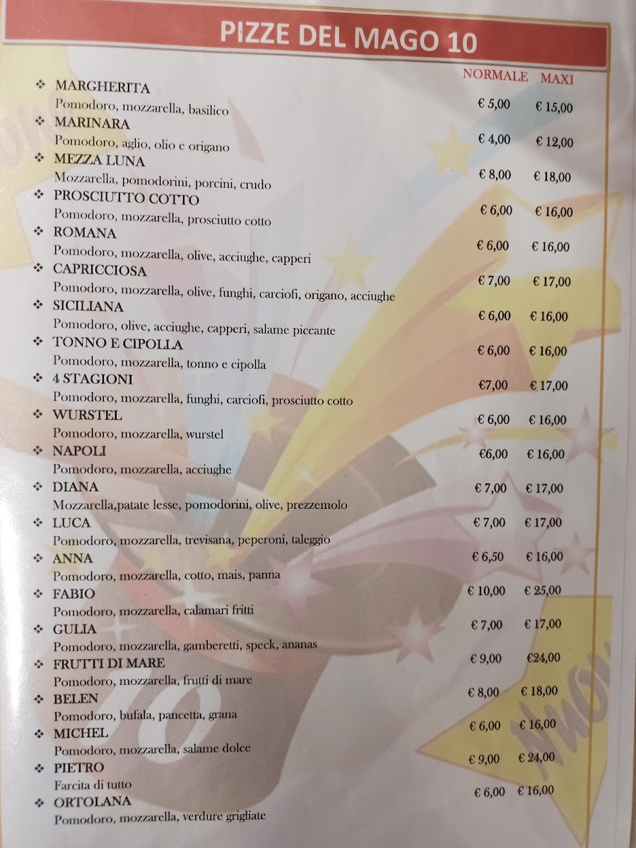 Menu Il Mago 10-9