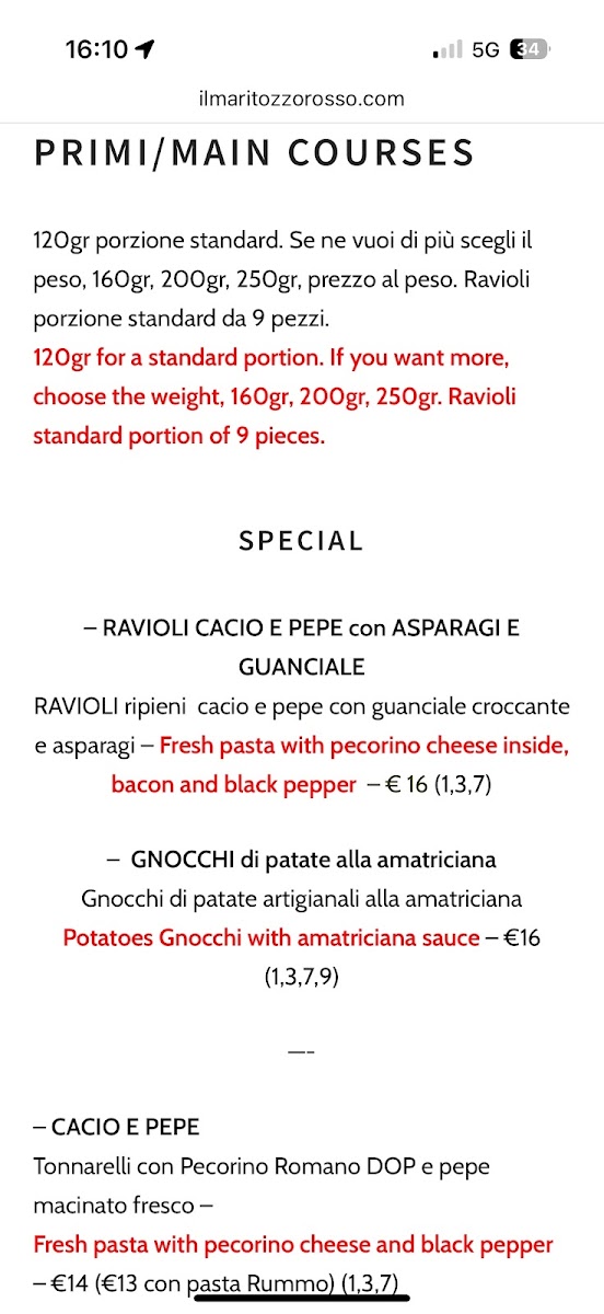 Menu Il Maritozzo Rosso-1