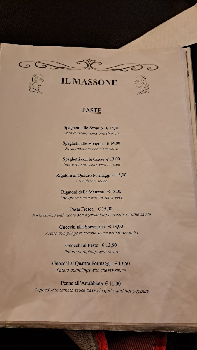 Menu Il Massone Ristorante & Pizzeria-1