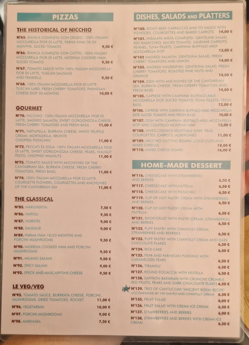 Menu Il Nicchio -Focacceria-1