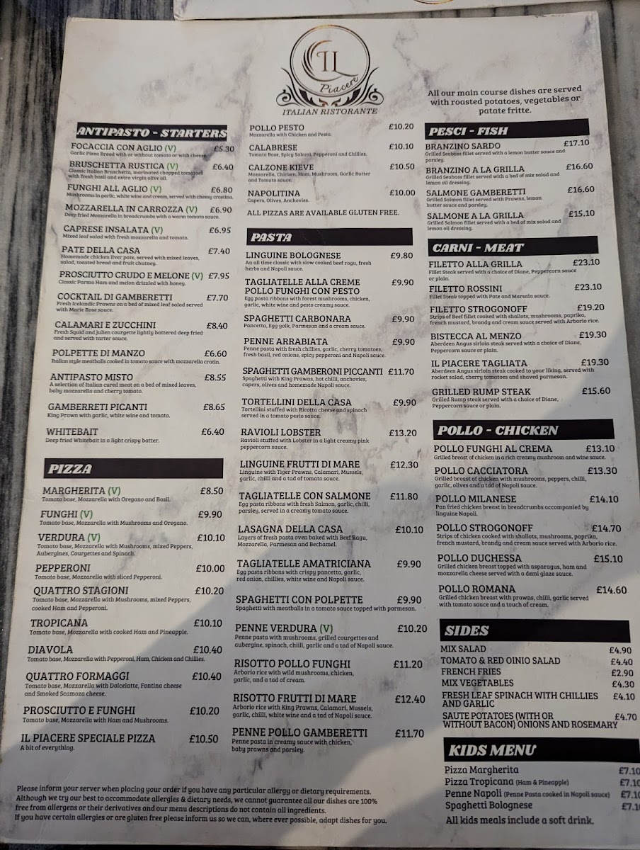 Menu Il Piacere-1