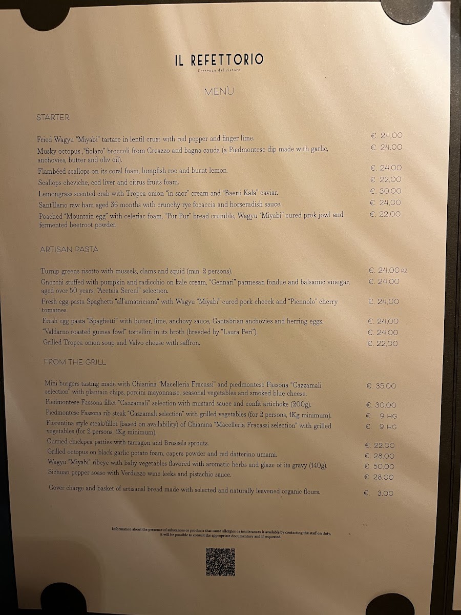 Menu Il Refettorio-9