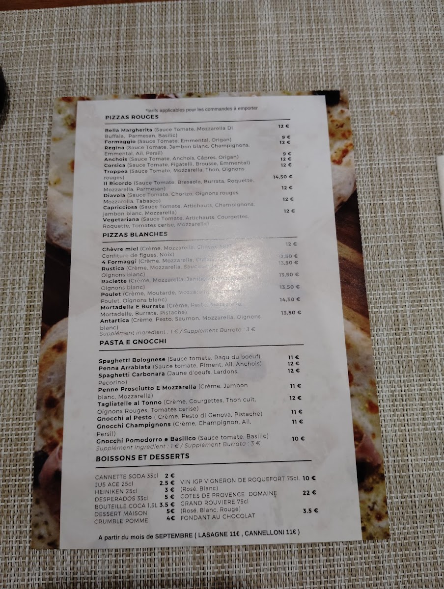 Menu Il Ricordo Pizzeria-1