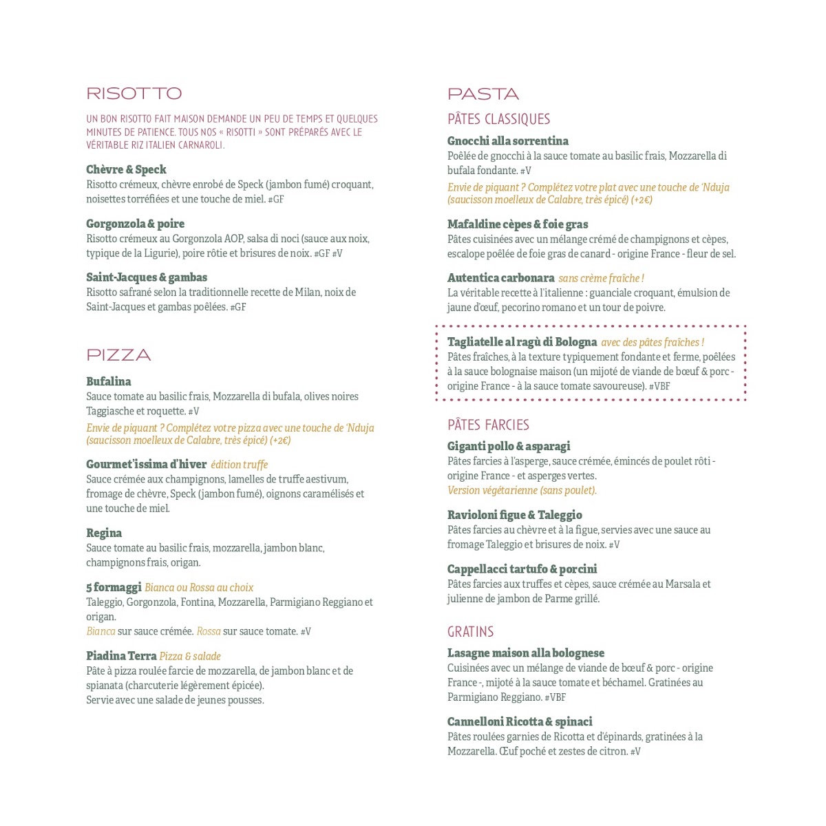 Menu Il Ristorante - Le Restaurant Italien De Marquette Lez Lille-10