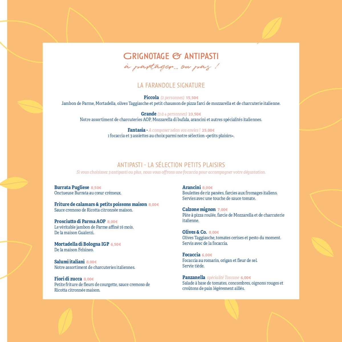 Menu Il Ristorante - Le Restaurant Italien De Marquette Lez Lille-2