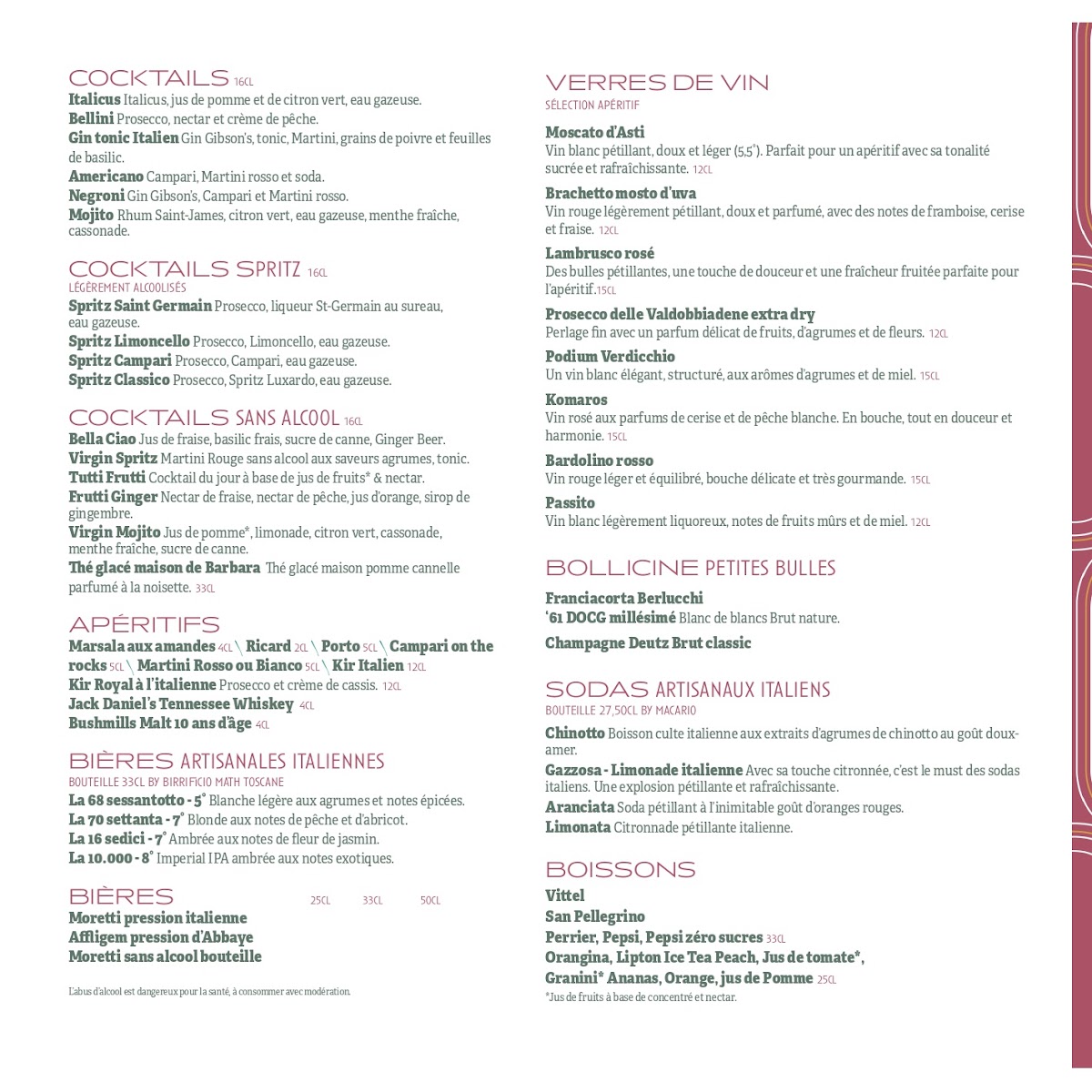 Menu Il Ristorante - Le Restaurant Italien De Marquette Lez Lille-9