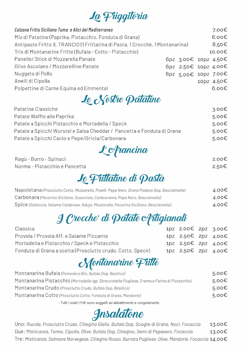 Menu Il Trancio Pizzeria E Friggitoria-8