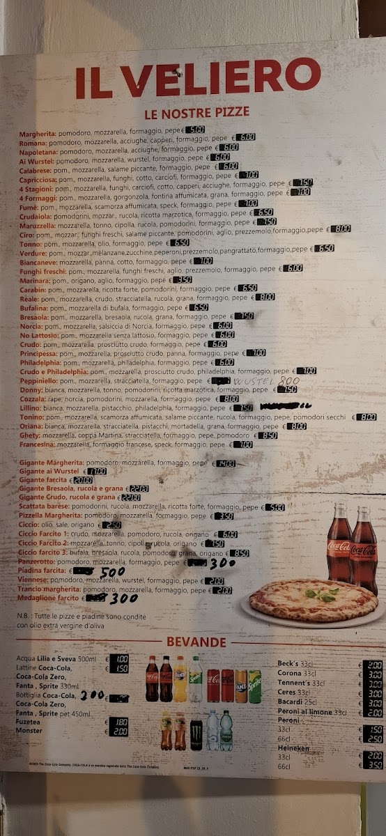 Menu Il Veliero-1