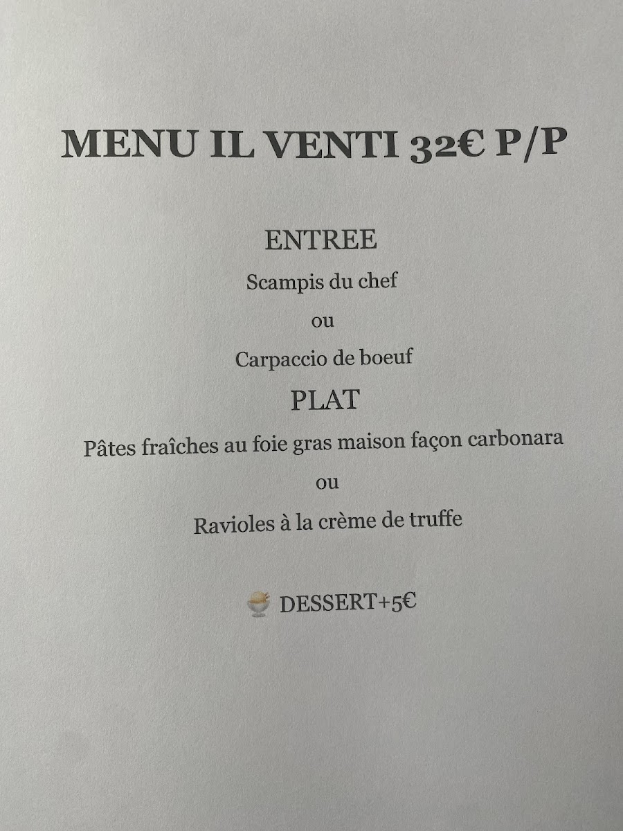 Menu Il Venti - Pizzeria Restaurant-6