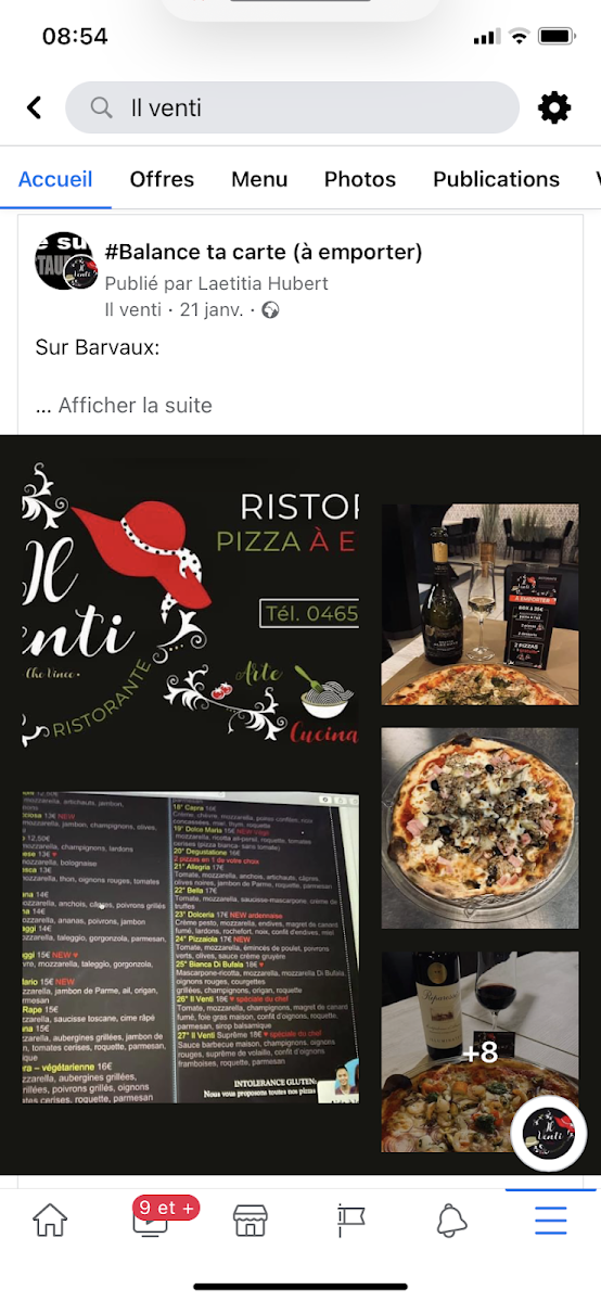 Menu Il Venti - Pizzeria Restaurant-8