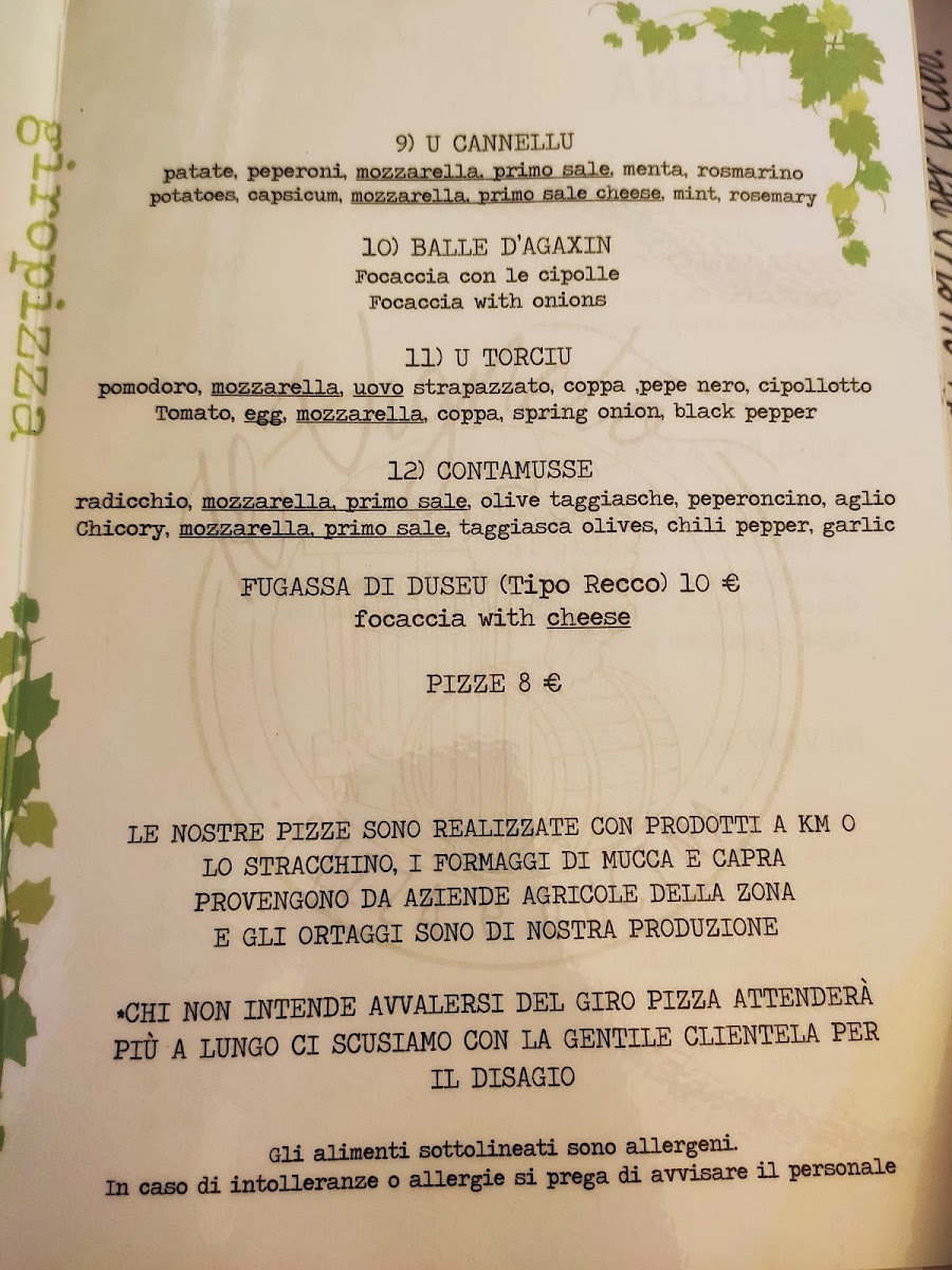 Menu Il Vigneto Pizza E Cucina-5