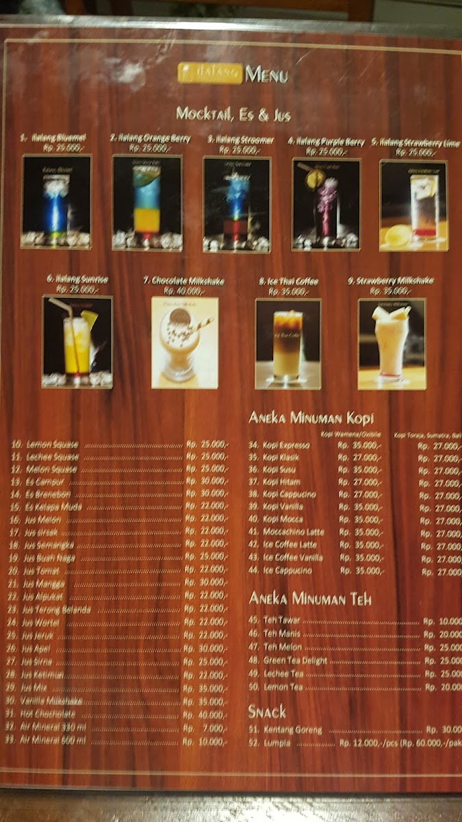 Menu Ilalang Coffee And Resto-7