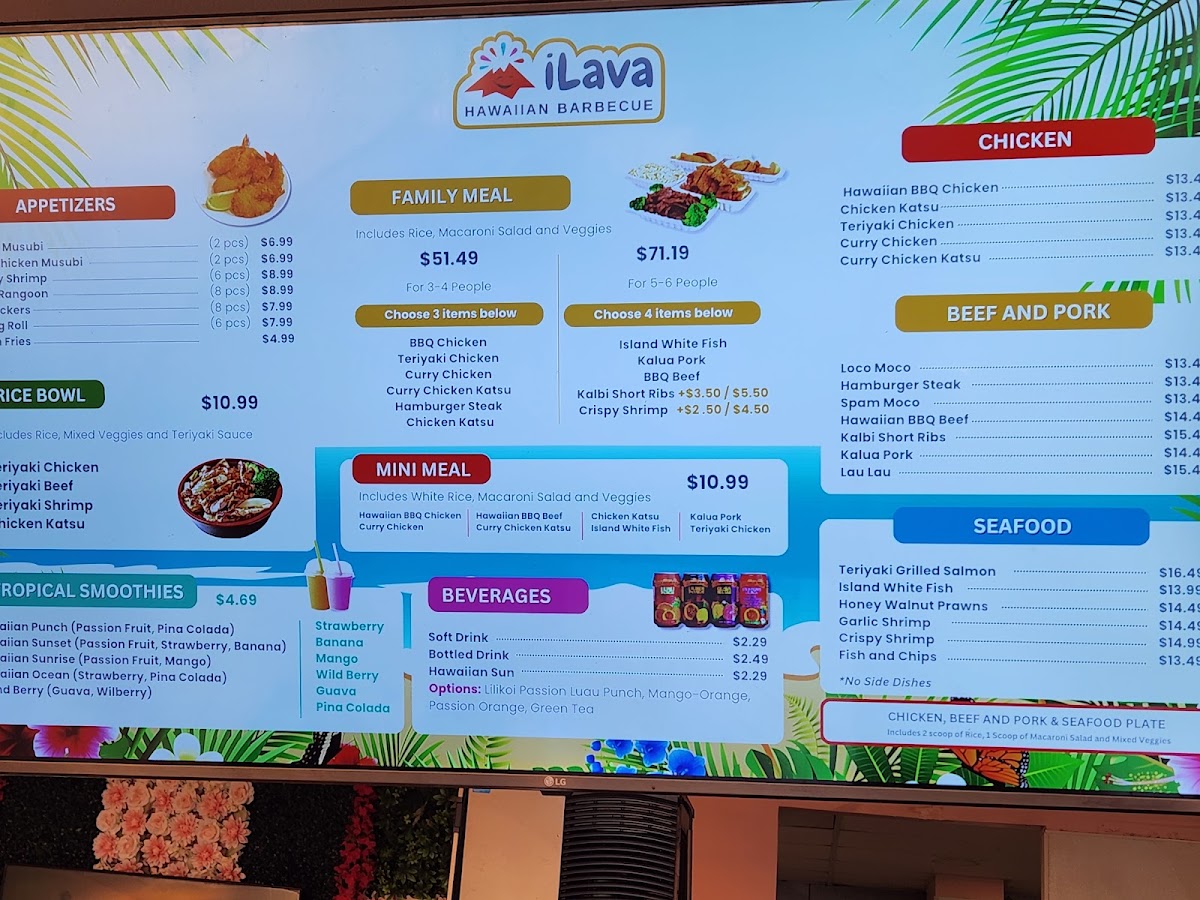 Menu Ilava Hawaiian Barbecue-1