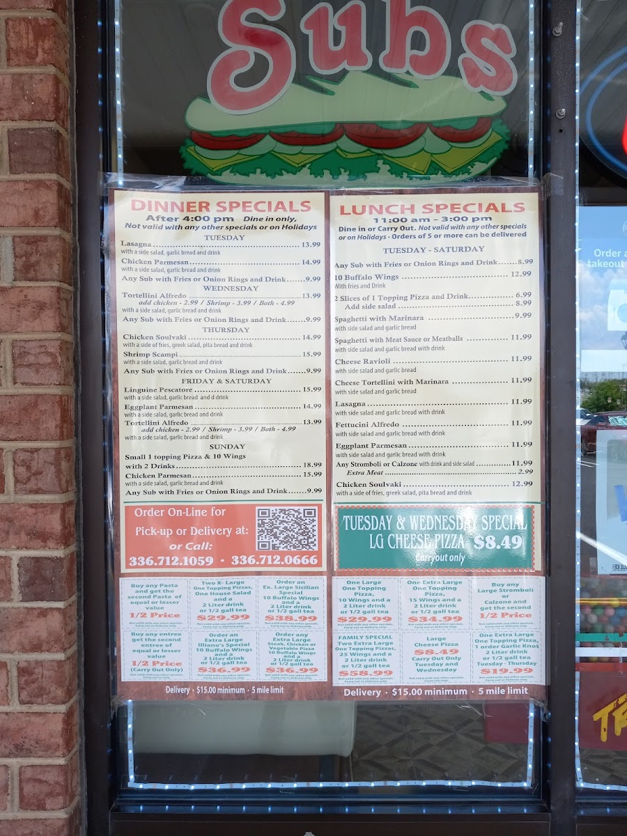 Menu Illiano's Pizza Italian Family Restaurant-3